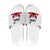Canadian Rugby Slide Sandals Maple Leaves Sporty Art Style White Color - Wonder Print Shop