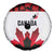 Canadian Rugby Spare Tire Cover Maple Leaves Sporty Art Style White Color - Wonder Print Shop