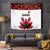 Canadian Rugby Tapestry Maple Leaves Sporty Art Style White Color - Wonder Print Shop