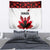 Canadian Rugby Tapestry Maple Leaves Sporty Art Style White Color - Wonder Print Shop