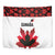 Canadian Rugby Tapestry Maple Leaves Sporty Art Style White Color - Wonder Print Shop