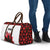 Canadian Rugby Travel Bag Maple Leaves Sporty Art Style White Color - Wonder Print Shop