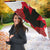Canadian Rugby Umbrella Maple Leaves Sporty Art Style White Color - Wonder Print Shop