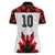 Custom Canadian Rugby Women Polo Shirt Maple Leaves Sporty Art Style White Color - Wonder Print Shop