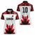 Custom Canadian Rugby Women Polo Shirt Maple Leaves Sporty Art Style White Color - Wonder Print Shop