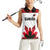 Custom Canadian Rugby Women Sleeveless Polo Shirt Maple Leaves Sporty Art Style White Color - Wonder Print Shop