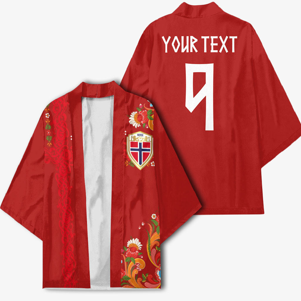 Custom Norway Football Kimono Norge Viking and Rosemaling Ornament