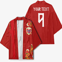 Custom Norway Football Kimono Norge Viking and Rosemaling Ornament