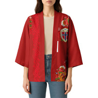 Custom Norway Football Kimono Norge Viking and Rosemaling Ornament