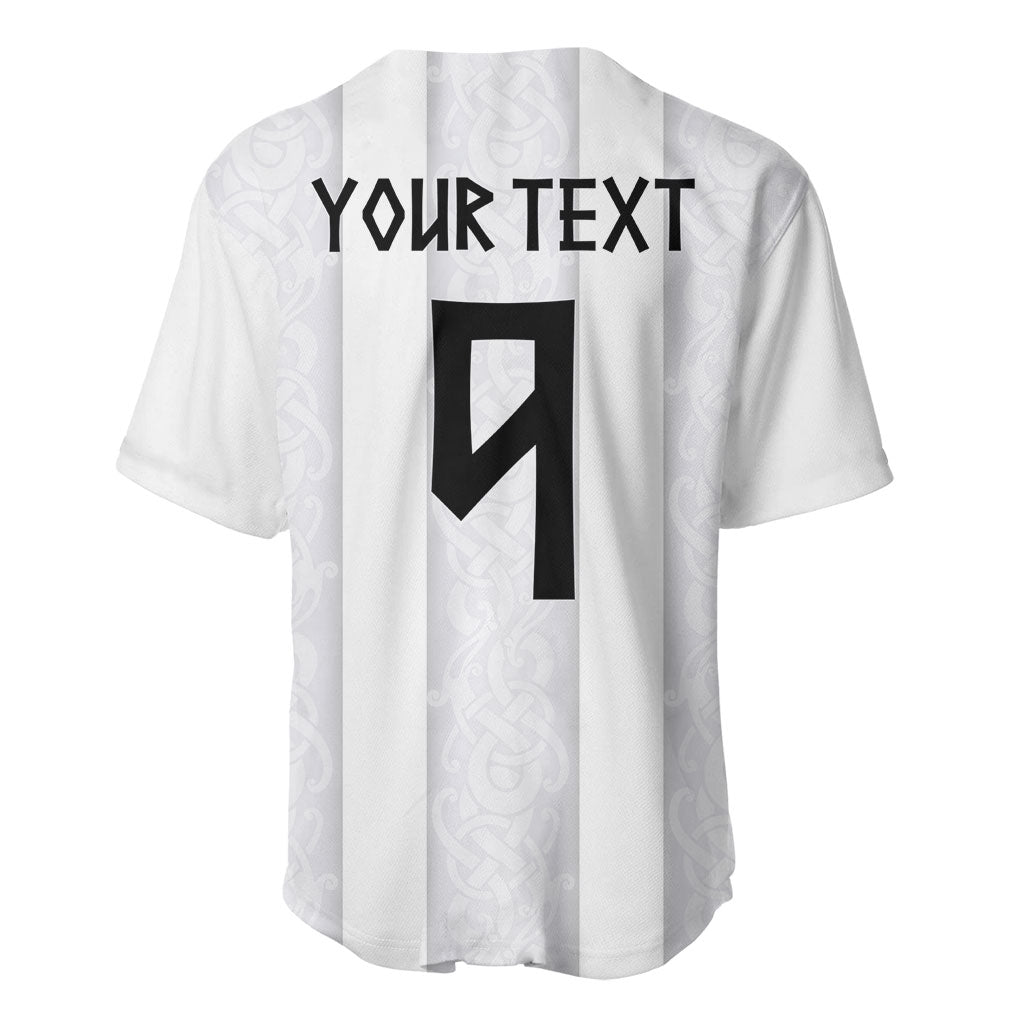 Custom Norway Football Baseball Jersey Norge Viking Ornament Whiteout