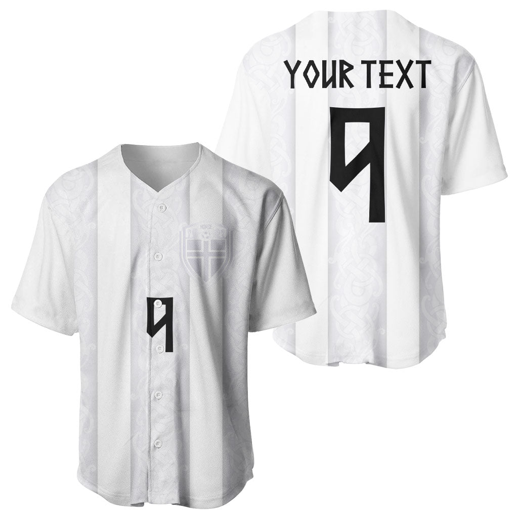 Custom Norway Football Baseball Jersey Norge Viking Ornament Whiteout