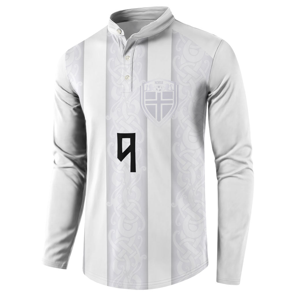 Custom Norway Football Button Sweatshirt Norge Viking Ornament Whiteout