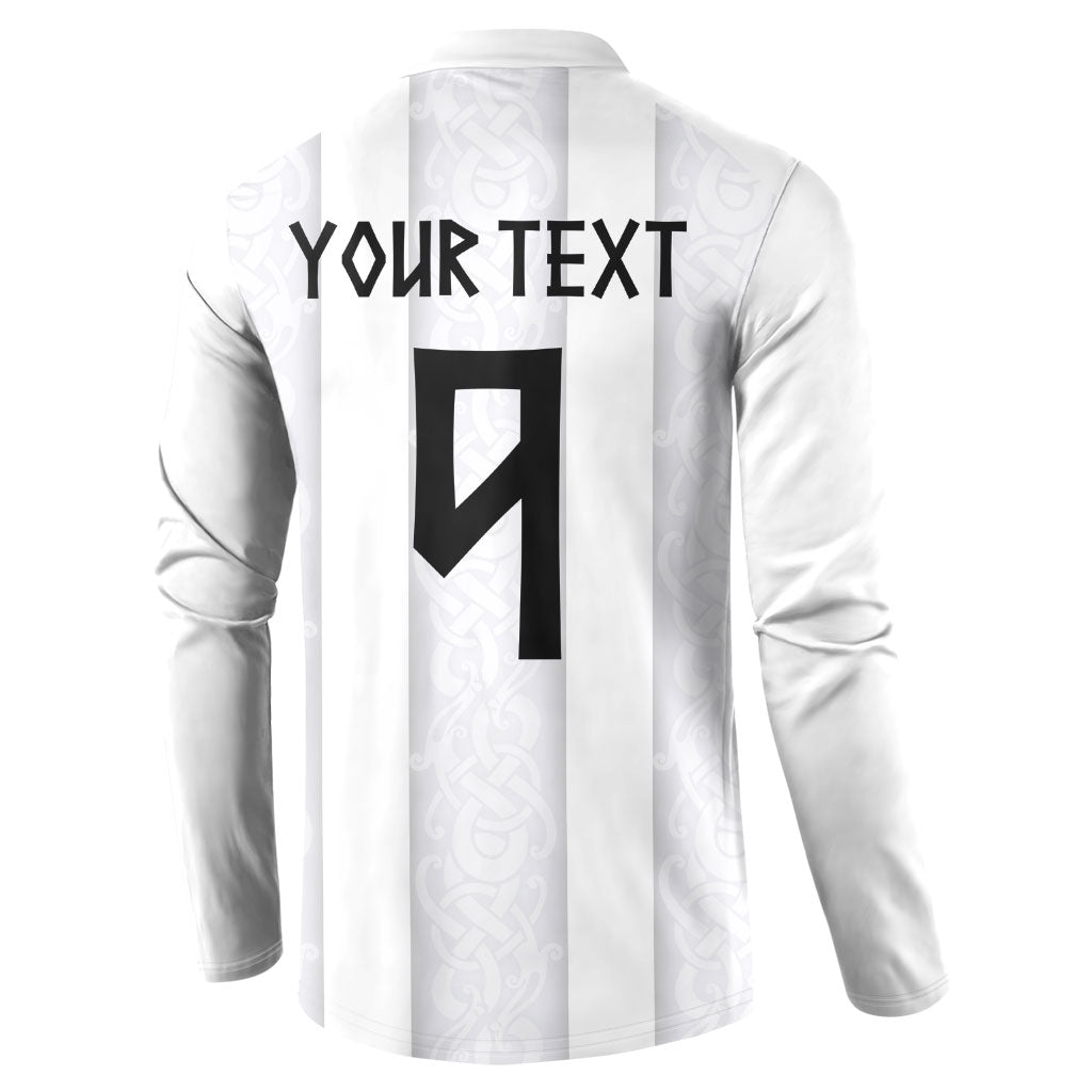 Custom Norway Football Button Sweatshirt Norge Viking Ornament Whiteout