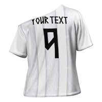 Custom Norway Football Cross Shoulder Shirt Norge Viking Ornament Whiteout