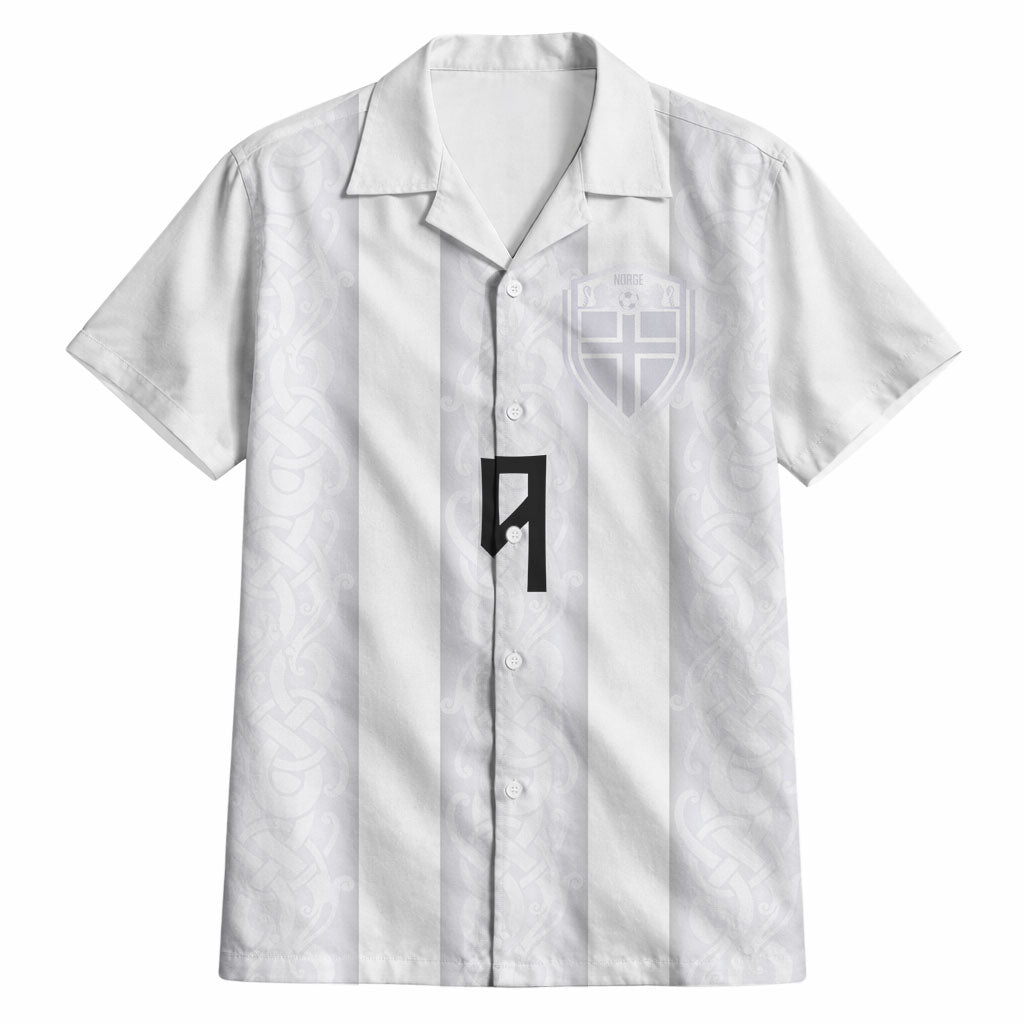 Custom Norway Football Hawaiian Shirt Norge Viking Ornament Whiteout