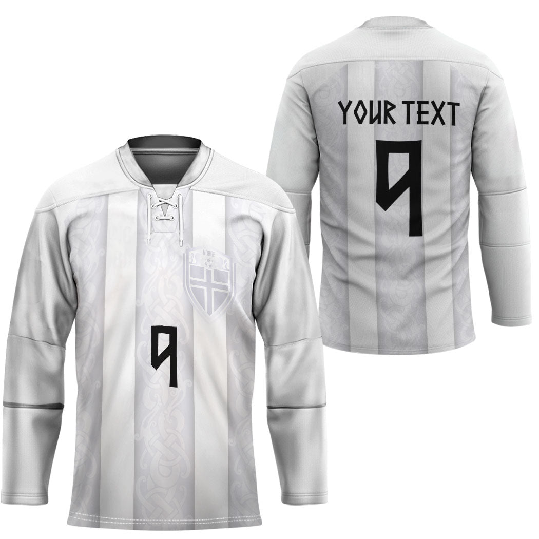 Custom Norway Football Hockey Jersey Norge Viking Ornament Whiteout