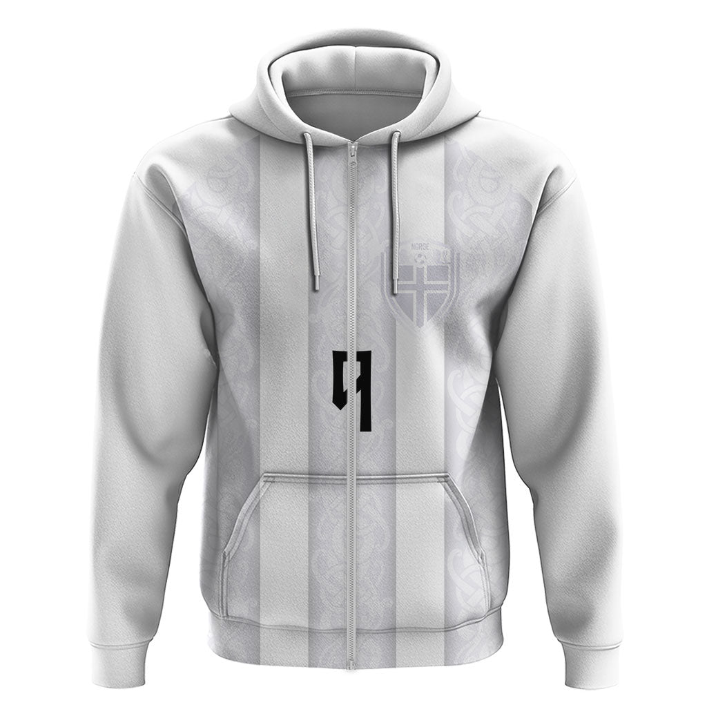 Custom Norway Football Hoodie Norge Viking Ornament Whiteout