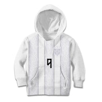 Custom Norway Football Kid Hoodie Norge Viking Ornament Whiteout