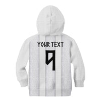 Custom Norway Football Kid Hoodie Norge Viking Ornament Whiteout