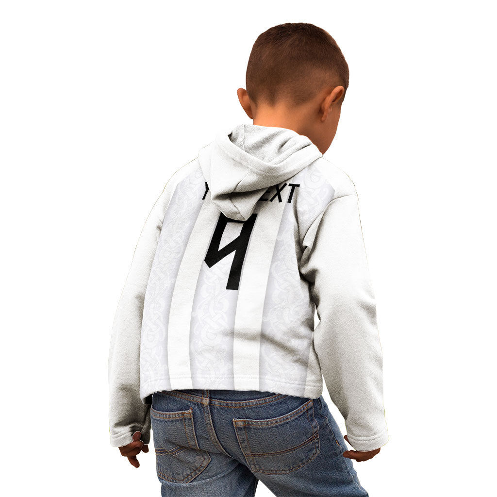 Custom Norway Football Kid Hoodie Norge Viking Ornament Whiteout