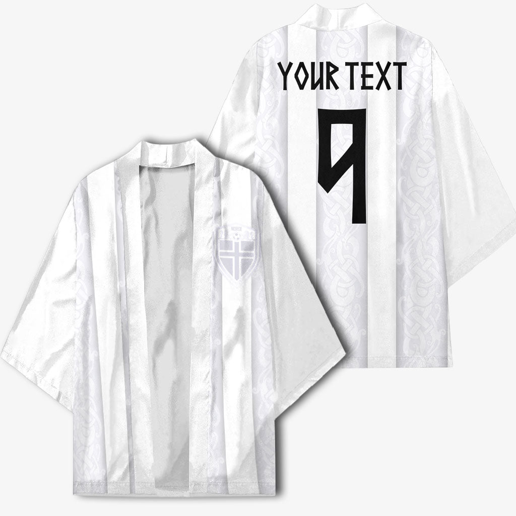 Custom Norway Football Kimono Norge Viking Ornament Whiteout