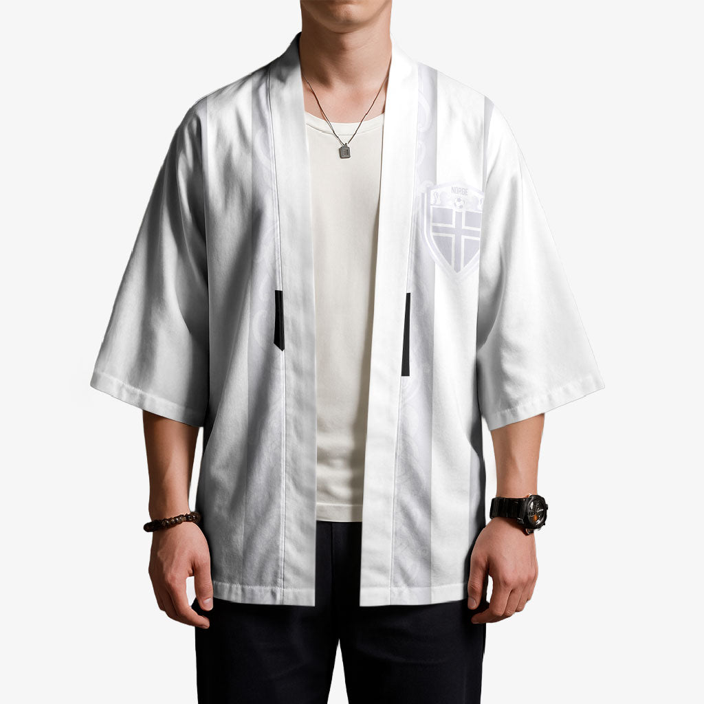 Custom Norway Football Kimono Norge Viking Ornament Whiteout