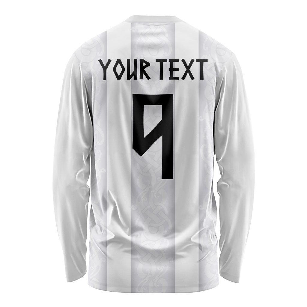 Custom Norway Football Long Sleeve Shirt Norge Viking Ornament Whiteout
