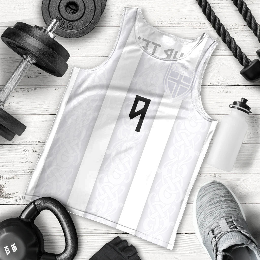 Custom Norway Football Men Tank Top Norge Viking Ornament Whiteout
