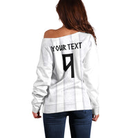 Custom Norway Football Off Shoulder Sweater Norge Viking Ornament Whiteout
