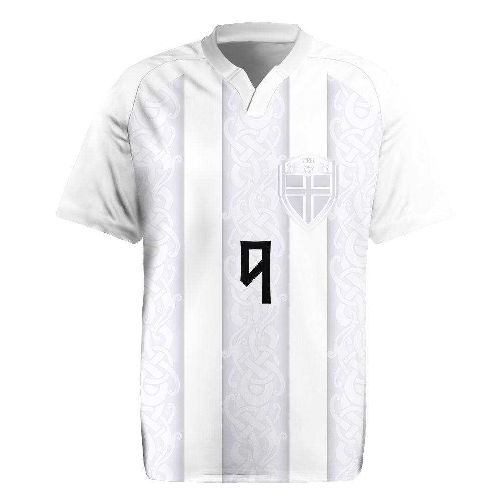 Custom Norway Football Rugby Jersey Norge Viking Ornament Whiteout