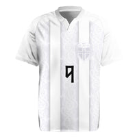 Custom Norway Football Rugby Jersey Norge Viking Ornament Whiteout