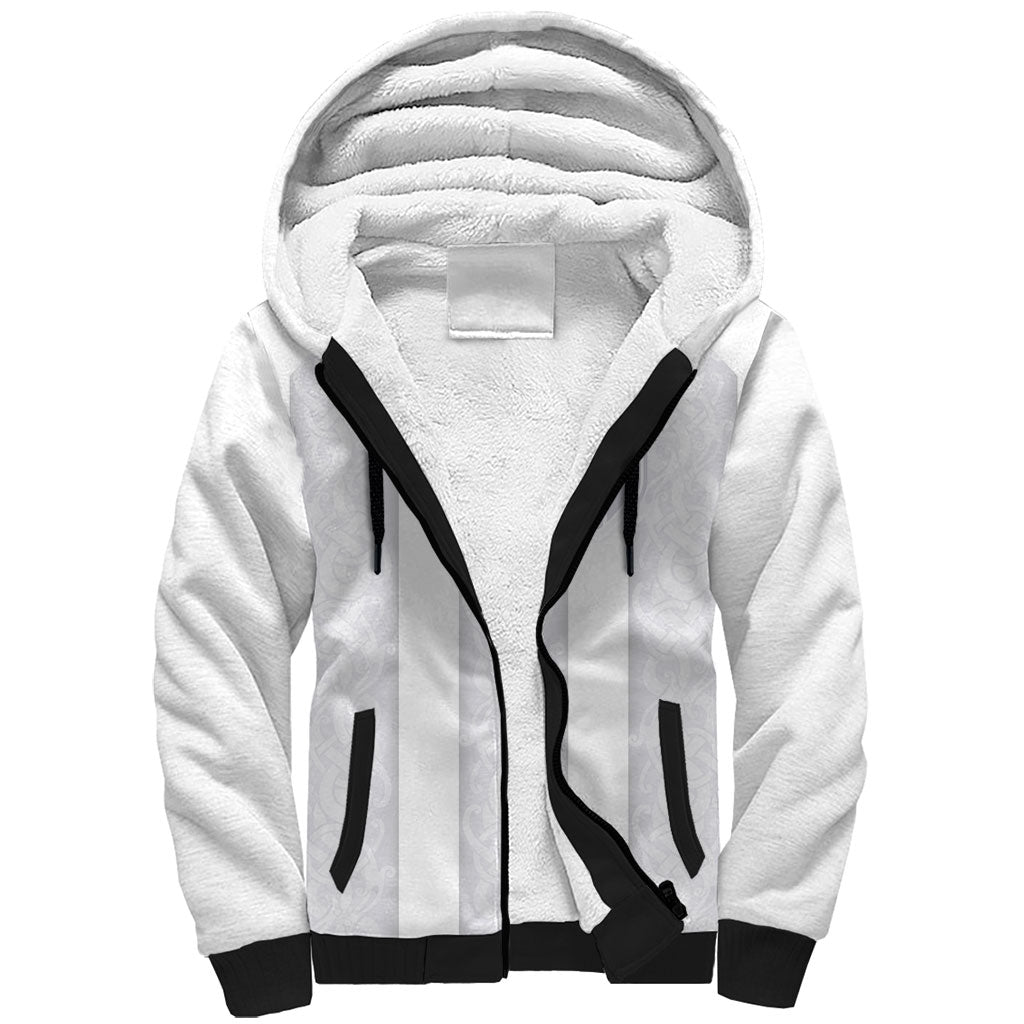 Custom Norway Football Sherpa Hoodie Norge Viking Ornament Whiteout