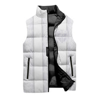 Custom Norway Football Sleeveless Puffer Jacket Norge Viking Ornament Whiteout