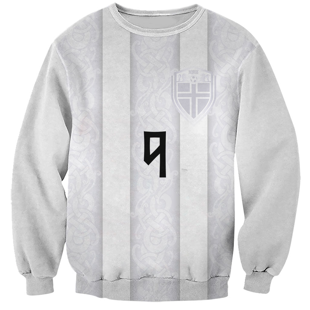 Custom Norway Football Sweatshirt Norge Viking Ornament Whiteout