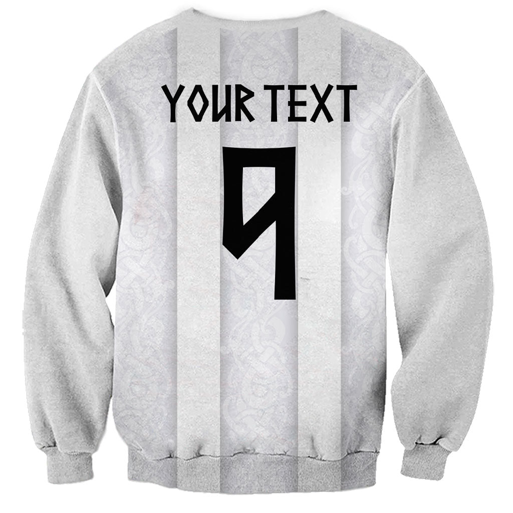 Custom Norway Football Sweatshirt Norge Viking Ornament Whiteout