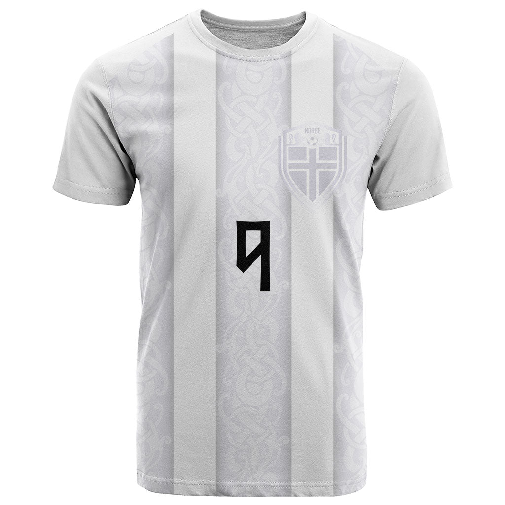 Custom Norway Football T Shirt Norge Viking Ornament Whiteout