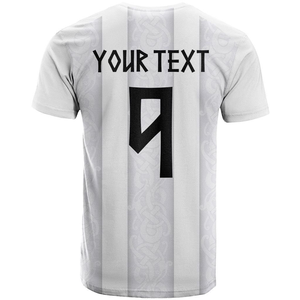 Custom Norway Football T Shirt Norge Viking Ornament Whiteout