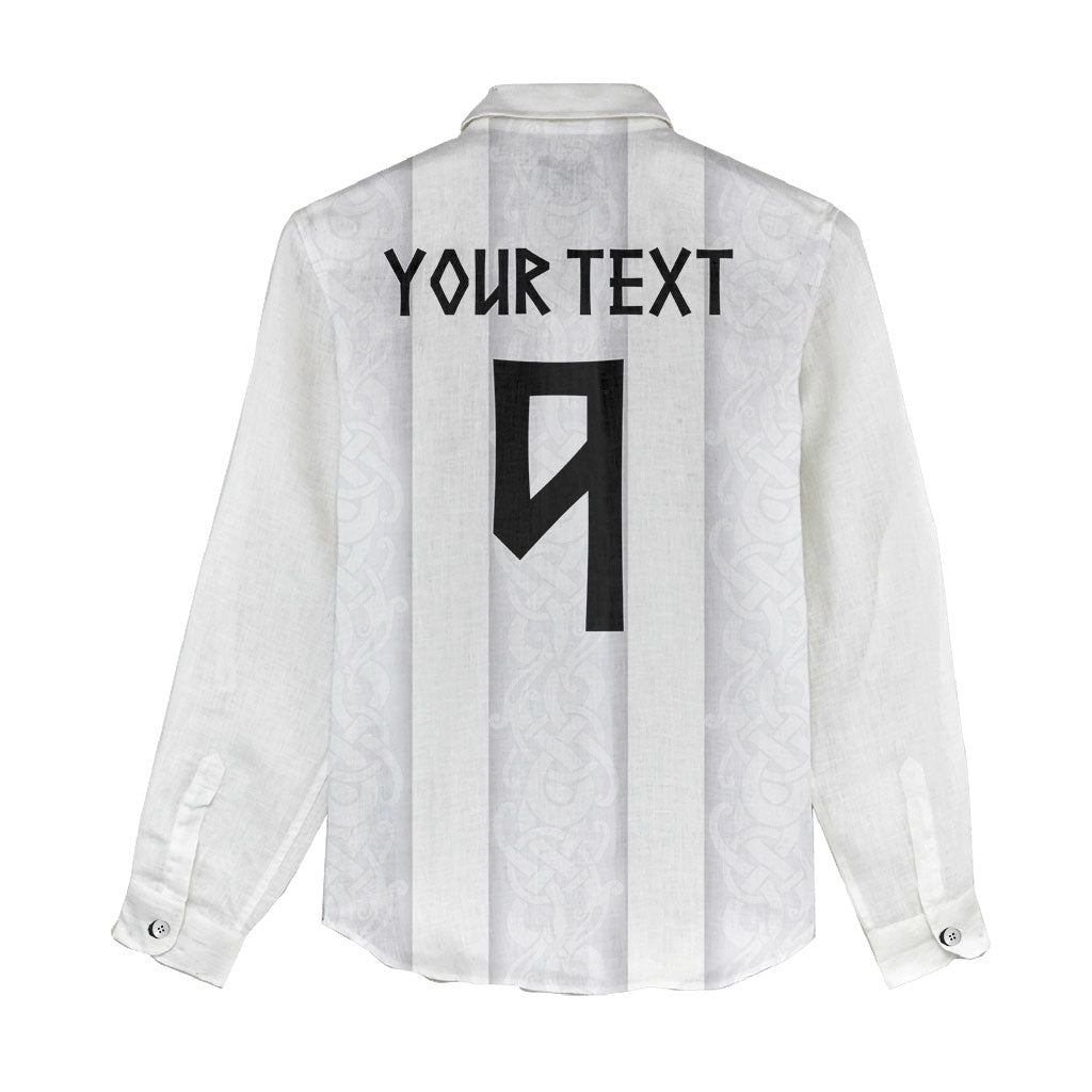 Custom Norway Football Women Casual Shirt Norge Viking Ornament Whiteout