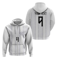 Custom Norway Football Zip Hoodie Norge Viking Ornament Whiteout