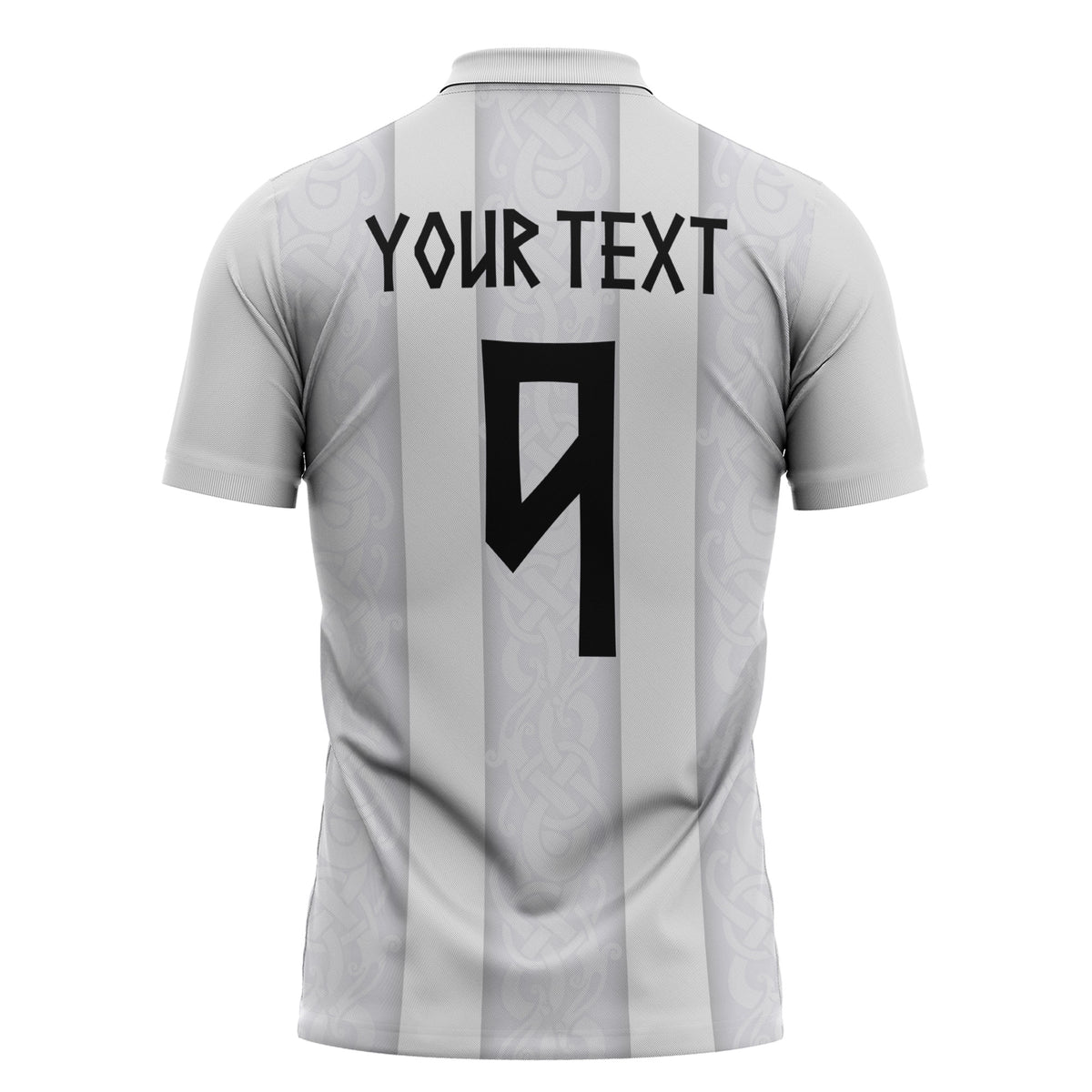 Custom Norway Football Zipper Polo Shirt Norge Viking Ornament Whiteout
