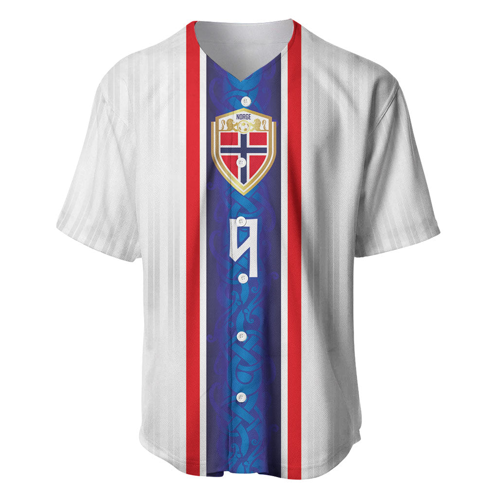 Custom Norway Football Baseball Jersey Norge Viking Ornament Vertical Stripe Sporty Style