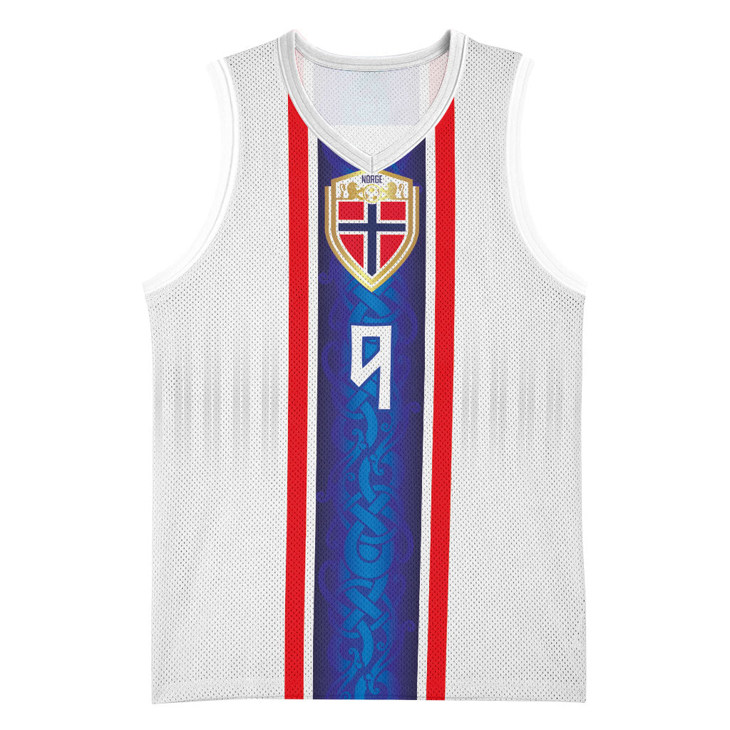 Custom Norway Football Basketball Jersey Norge Viking Ornament Vertical Stripe Sporty Style