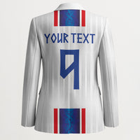 Custom Norway Football Blazer Norge Viking Ornament Vertical Stripe Sporty Style