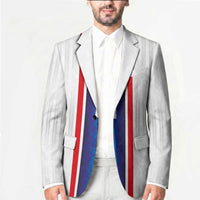 Custom Norway Football Blazer Norge Viking Ornament Vertical Stripe Sporty Style