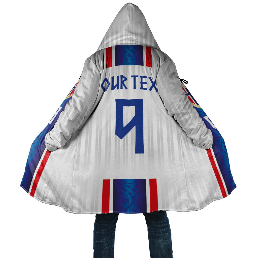 Custom Norway Football Cloak Norge Viking Ornament Vertical Stripe Sporty Style