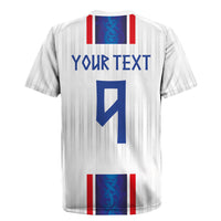 Custom Norway Football Rugby Jersey Norge Viking Ornament Vertical Stripe Sporty Style