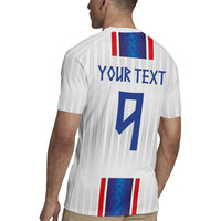 Custom Norway Football Rugby Jersey Norge Viking Ornament Vertical Stripe Sporty Style