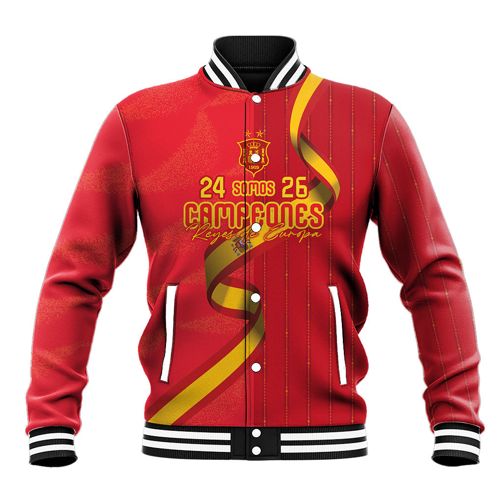 Custom Spain Football Baseball Jacket World Champions and Kings of Europe