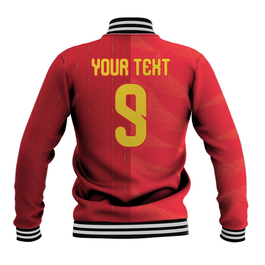 Custom Spain Football Baseball Jacket World Champions and Kings of Europe