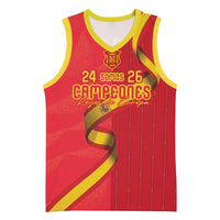 Custom Spain Football Basketball Jersey World Champions and Kings of Europe